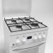 3d Model of kitchen gas range model buy - render