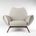3d Rare kurt østervig lounge chair, denmark 1960s model buy - render 3d Rare kurt østervig lounge chair, denmark 1960s model buy - render