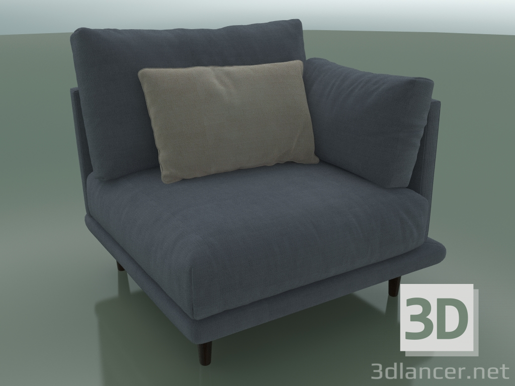 3d model Module with armrest on the right Alfinosa (1000 x 1000 x 730, 100AL-100-AR / W) - preview