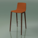 3d model Bar chair 5904 (4 wooden legs, upholstered, walnut) - preview