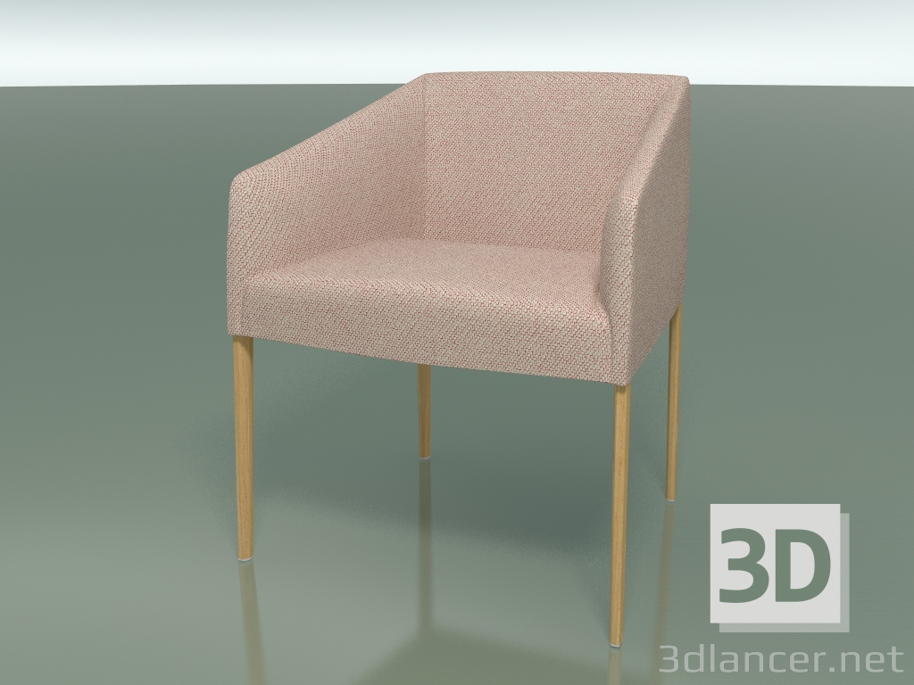 3d model Armchair 2703 (with fabric upholstery, Natural oak) - preview