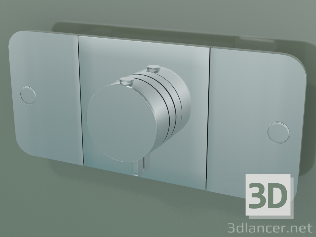 3D modeli Duş bataryası, 2 çıkış (45712000) - önizleme