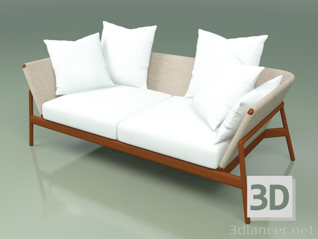 3d model Sofa 002 (Metal Rust, Batyline Sand) - preview
