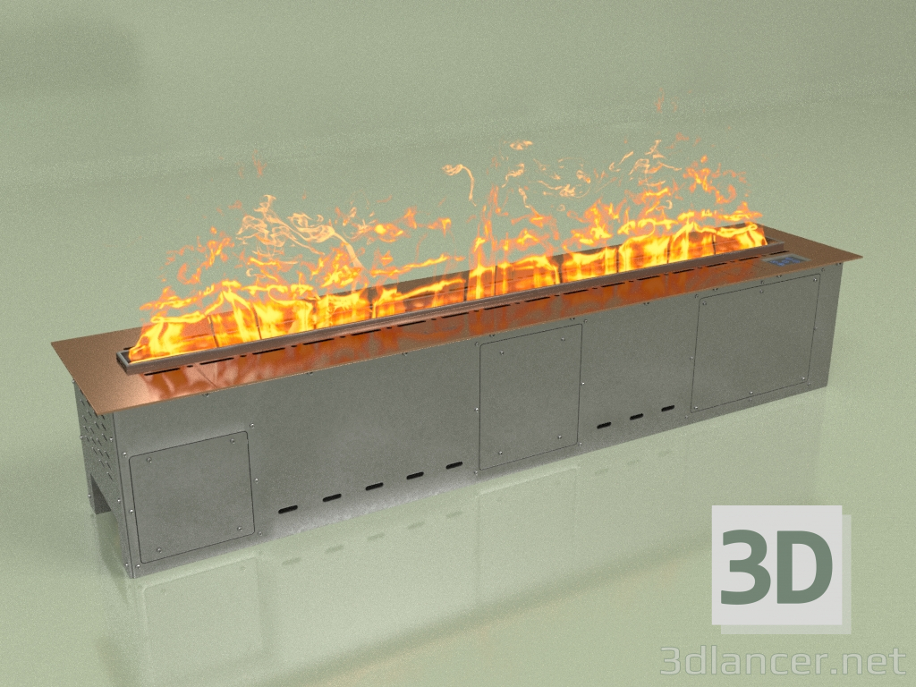 3D modeli Buharlı şömine Vepo 1200 (pembe altın aynalı) - önizleme