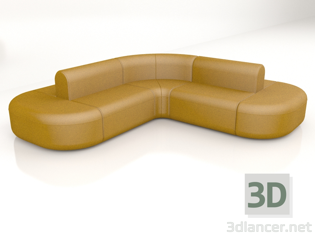 3d модель Диван Artiko Double Sofa AT22 (2820x2820) – превью