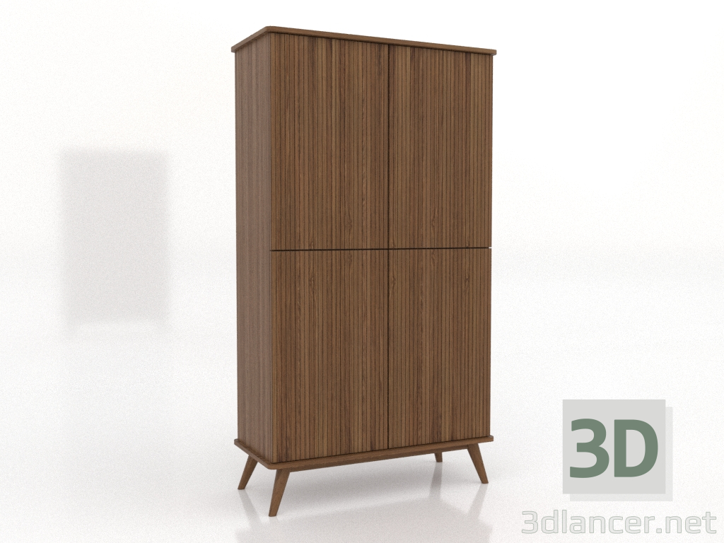 3d модель Шафа 5 1000х450х1800 мм (світлий горіх) – превью 3d модель Шафа 5 1000х450х1800 мм (світлий горіх) – превью