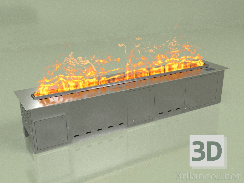 3D modeli Buharlı şömine Vepo 1200 (gümüş) - önizleme