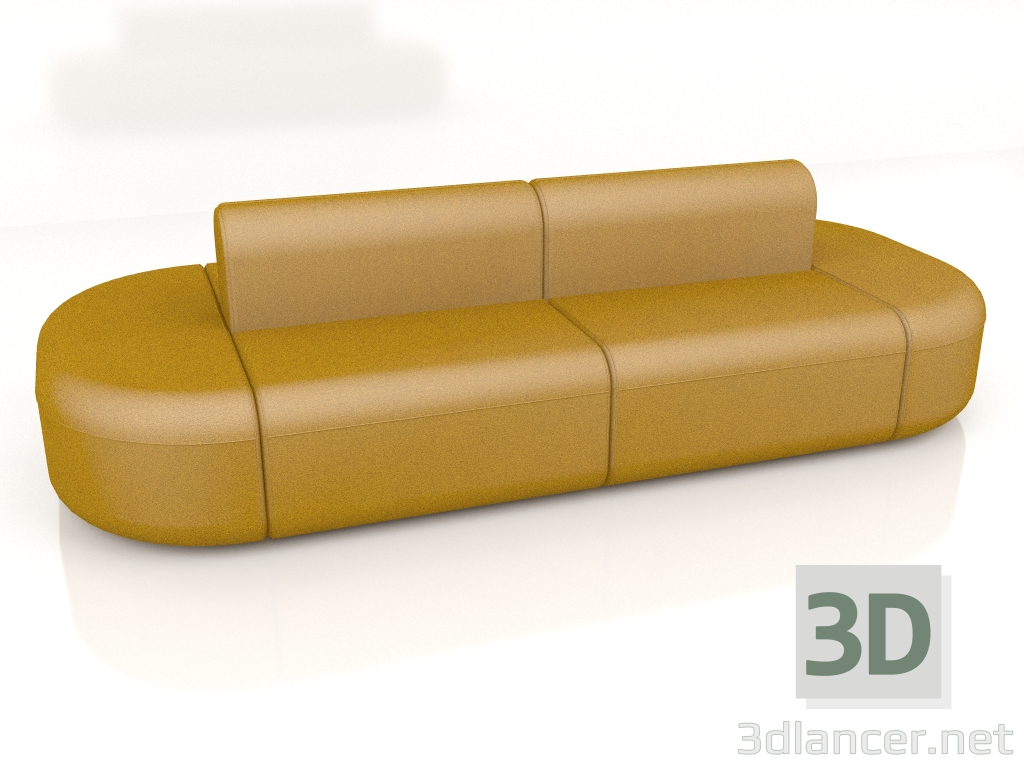 3 डी मॉडल सोफा आर्टिको डबल सोफा एटी 10 (2840x1280) - पूर्वावलोकन