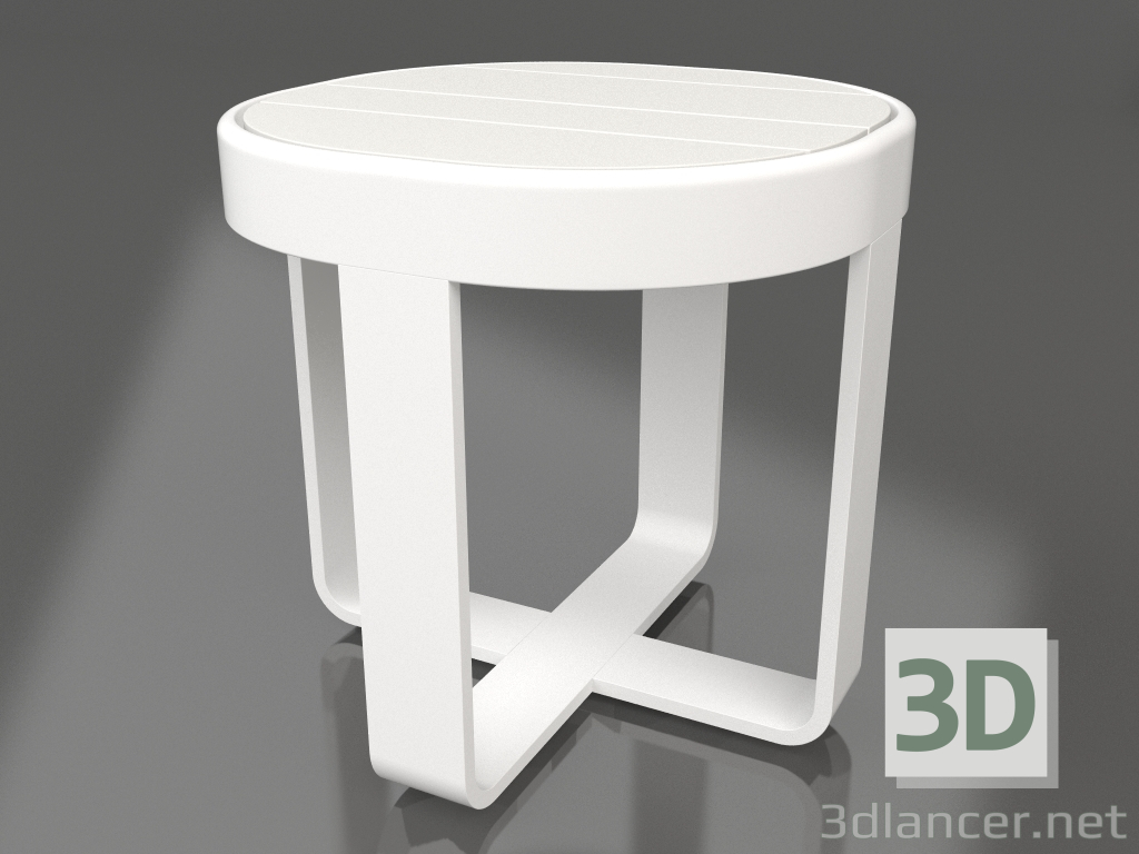 modello 3D Tavolino rotondo Ø42 (Bianco) - anteprima