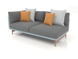 Sofa module, section 1 left (Blue gray)