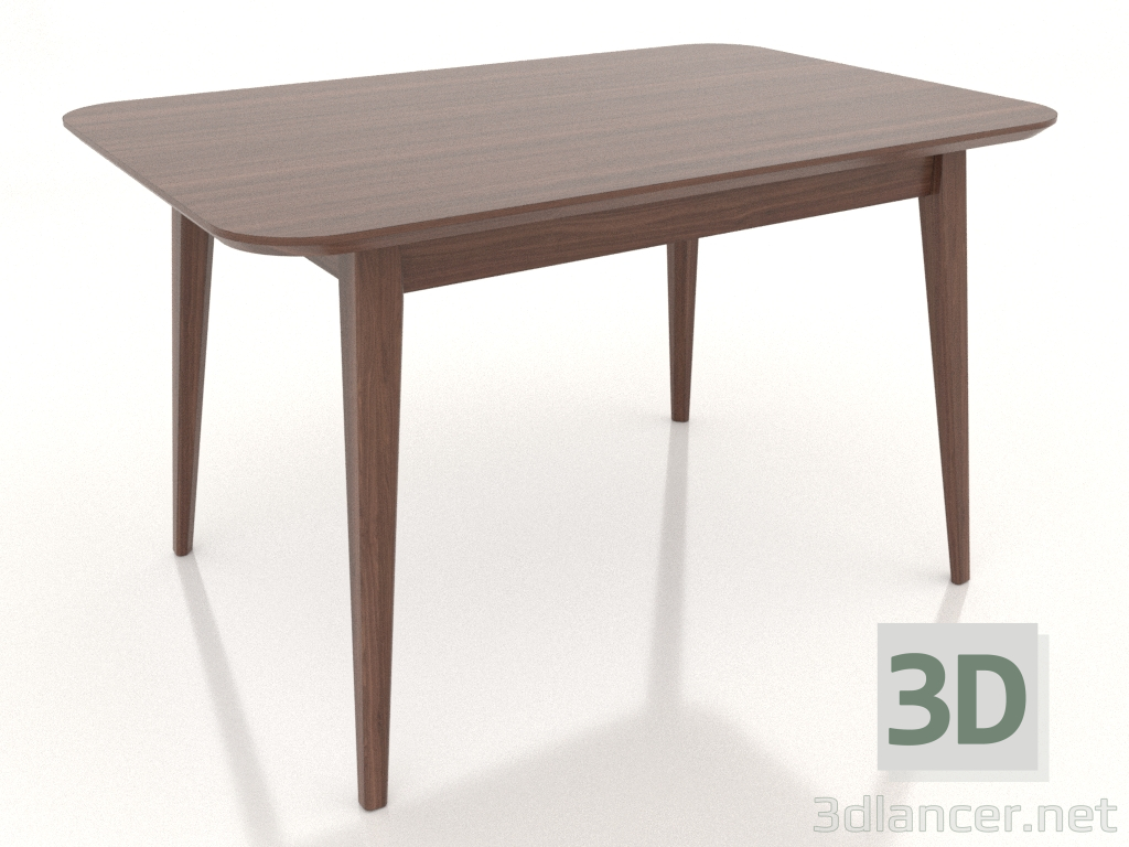 modello 3D Tavolo da pranzo 1200x800 mm (frassino noce) - anteprima