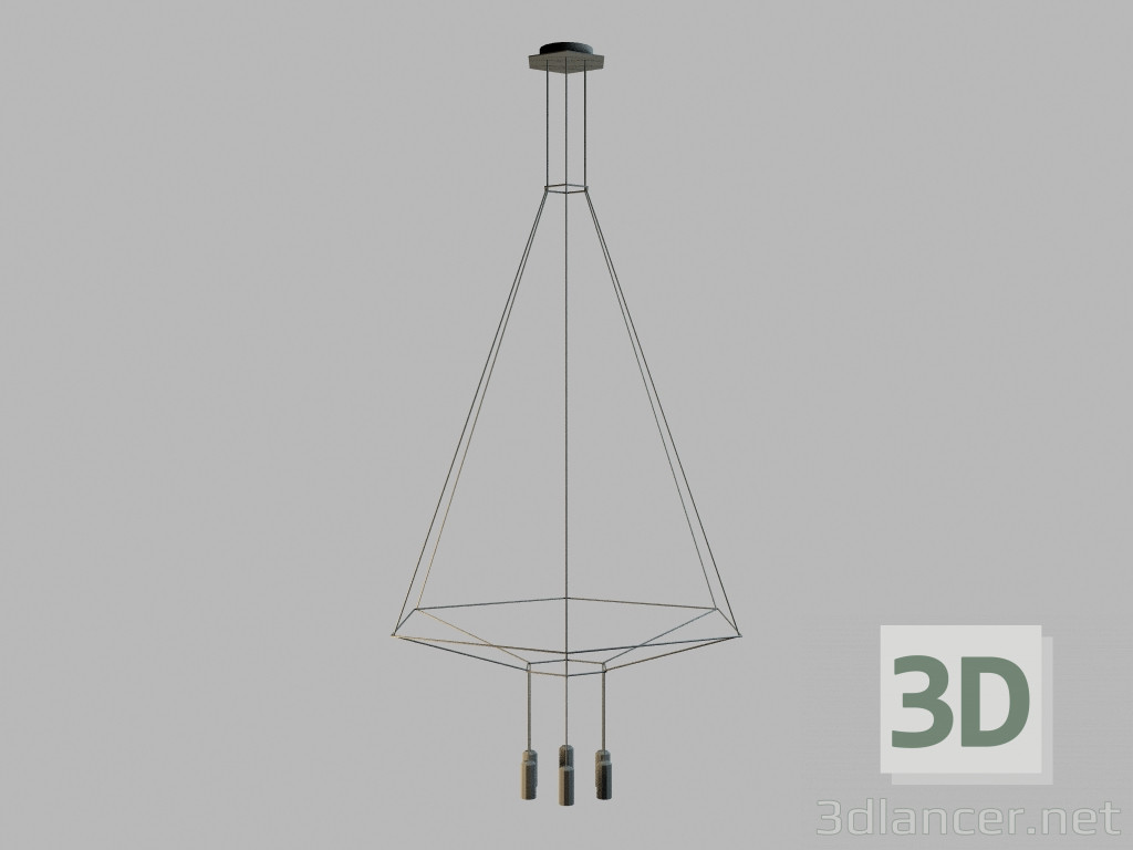 3d модель 0304 висячі лампи – превью