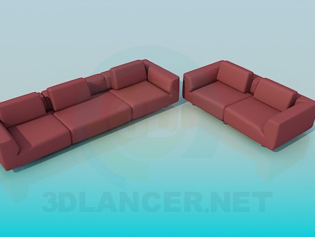 modelo 3D Sofá - escuchar modelo 3D Sofá - escuchar