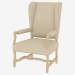 modèle 3D Une chaise à manger avec accoudoirs BELGIQUE AILE FAUTEUIL (8826.1100.1.A015.A) - preview