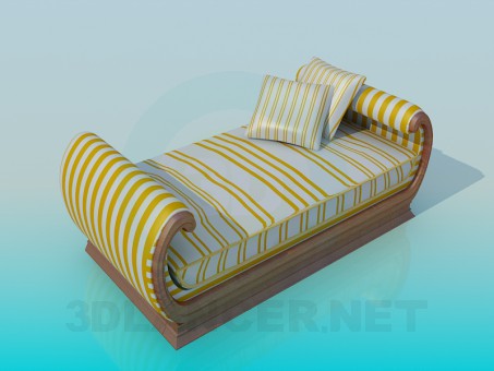 modelo 3D Cama - escuchar modelo 3D Cama - escuchar