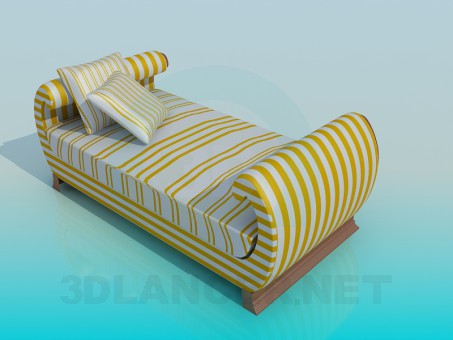 modelo 3D Cama - escuchar modelo 3D Cama - escuchar