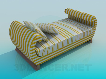 modelo 3D Cama - escuchar modelo 3D Cama - escuchar