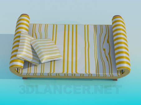 modelo 3D Cama - escuchar modelo 3D Cama - escuchar