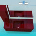 3d model conjunto de muebles para el lavabo - vista previa