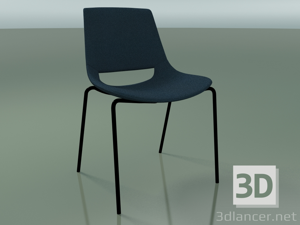 modello 3D Sedia 1213 (4 gambe, impilabile, rivestimento in tessuto, V39) - anteprima