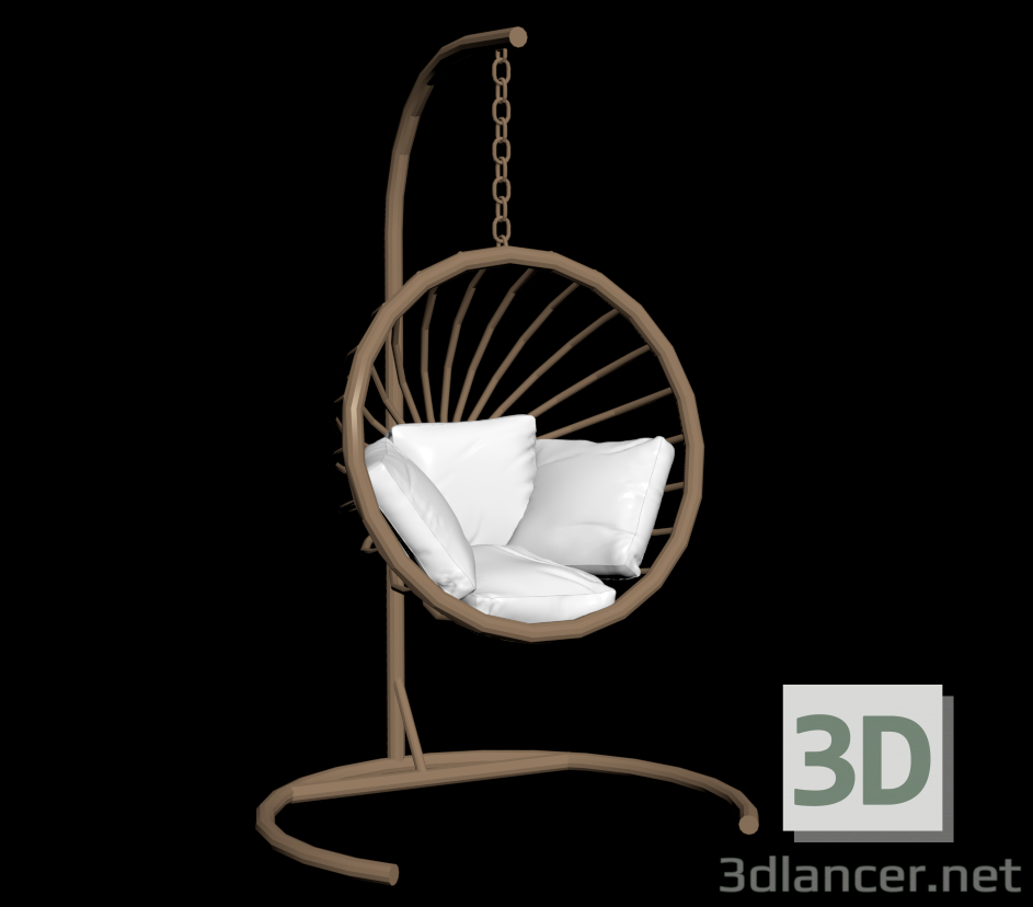 3D Modell Schaukel - Vorschau