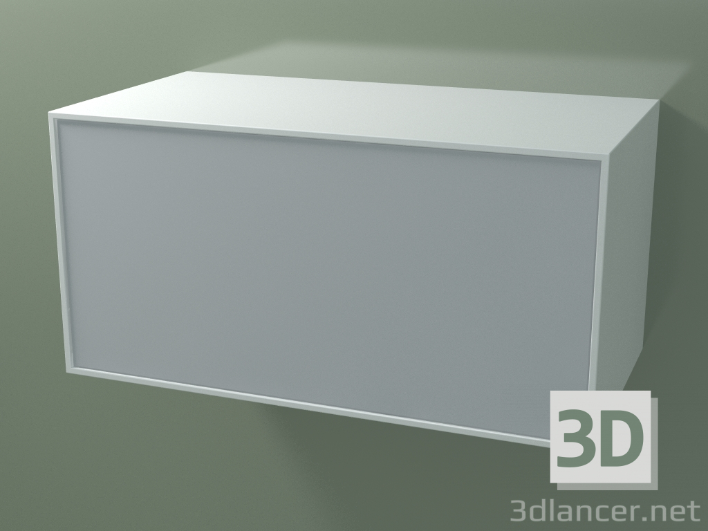 3D modeli Çekmece (8AUDCB03, Glacier White C01, HPL P03, L 96, P 50, H 48 cm) - önizleme