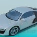 modello 3D Audi R8 - anteprima