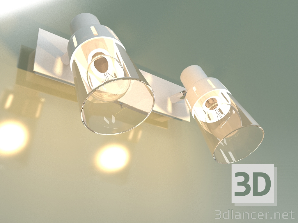 modello 3D Lampada da parete 20081-2 (bianco) - anteprima