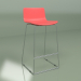 3d model Bar stool Neo (red, chrome) - preview