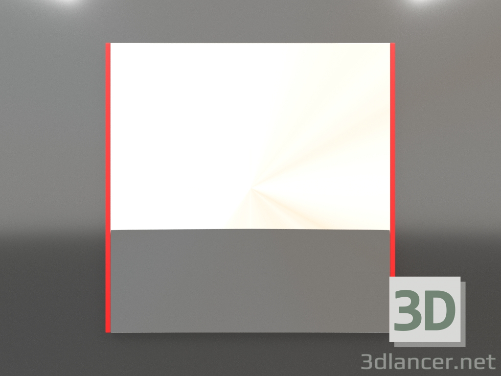modello 3D Specchio ZL 01 (600х600, arancione luminoso) - anteprima
