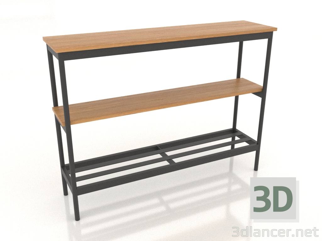 3D modeli Konsol 1200x300 mm (doğal meşe) - önizleme