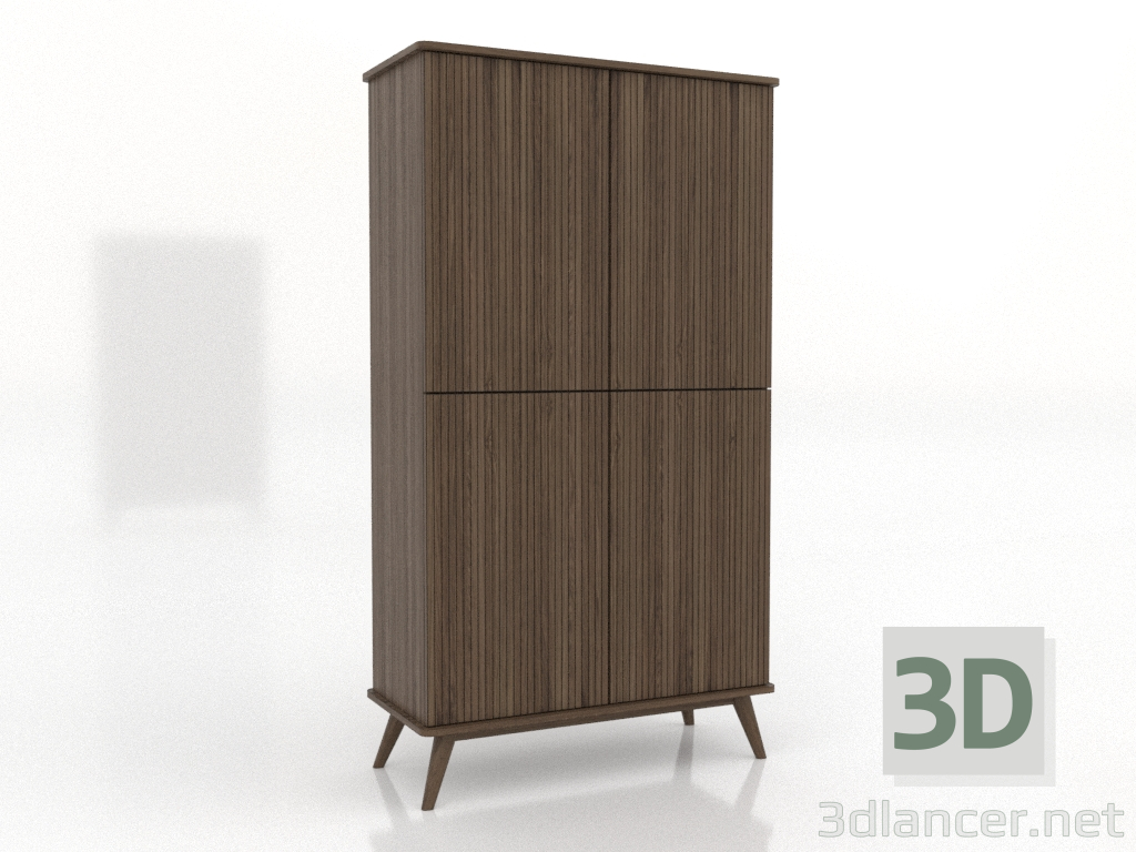 3d model Armario 5 1000x450x1800 mm (nogal fresno aclarado) - vista previa 3d model Armario 5 1000x450x1800 mm (nogal fresno aclarado) - vista previa