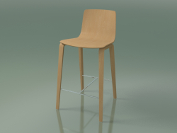 Bar chair 5901 (4 wooden legs, oak)