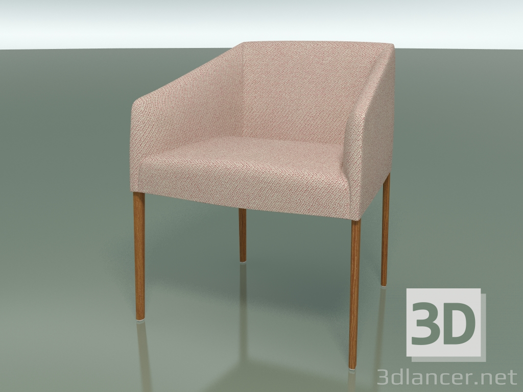 3d model Armchair 2703 (with fabric upholstery, Teak effect) - preview