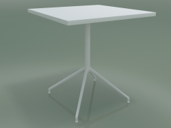 Table carrée 5707, 5724 (H 74 - 69x69 cm, étalée, Blanc, V12)