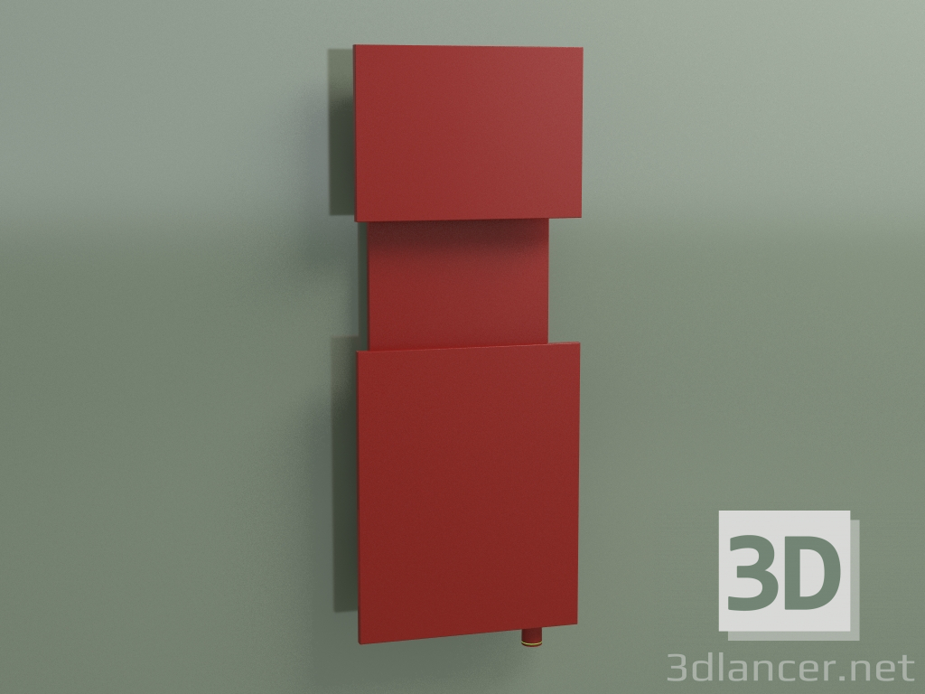 3d model Radiator M'ama (1400x550, Red - RAL 3000) - preview