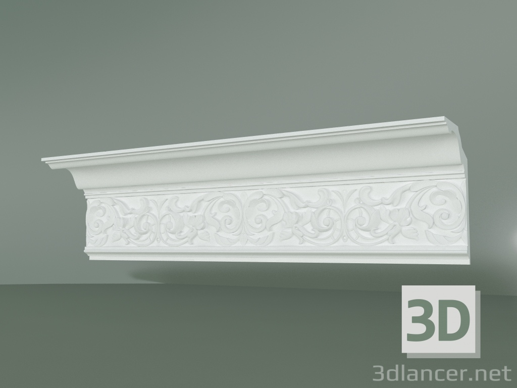 3d model Plaster cornice with ornament KV015 - preview