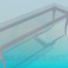 modèle 3D Table en verre long dans une implémentation classique - preview