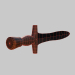 Schwert mit Messinggriff 3D-Modell kaufen - Rendern