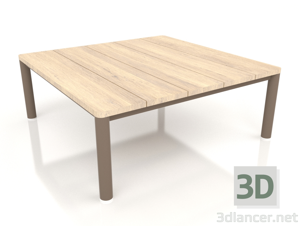 3d model Coffee table 94×94 (Bronze, Iroko wood) - preview