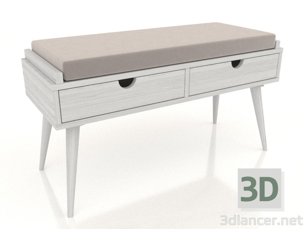 3d model Banquete (blanco RAL 9010) - vista previa