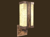 Rustic sconce