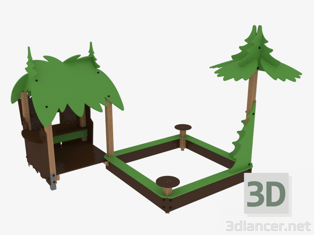 3D modeli Çocuk oyun kompleksi (S5306) - önizleme