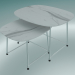 3d модель Столики CUP lounge tables (9100-51, HPL marmor 10mm bianco carrara, chromed) – превью