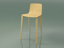 Chaise de bar 5901 (4 pieds en bois, bouleau naturel)
