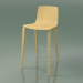 modèle 3D Chaise de bar 5901 (4 pieds en bois, bouleau naturel) - preview