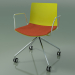 3d model Chair 0290 (4 castors, with armrests, LU1, with seat cushion, PO00118) - preview