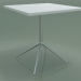 modello 3D Tavolo quadrato 5707, 5724 (H 74 - 69x69 cm, steso, Bianco, LU1) - anteprima