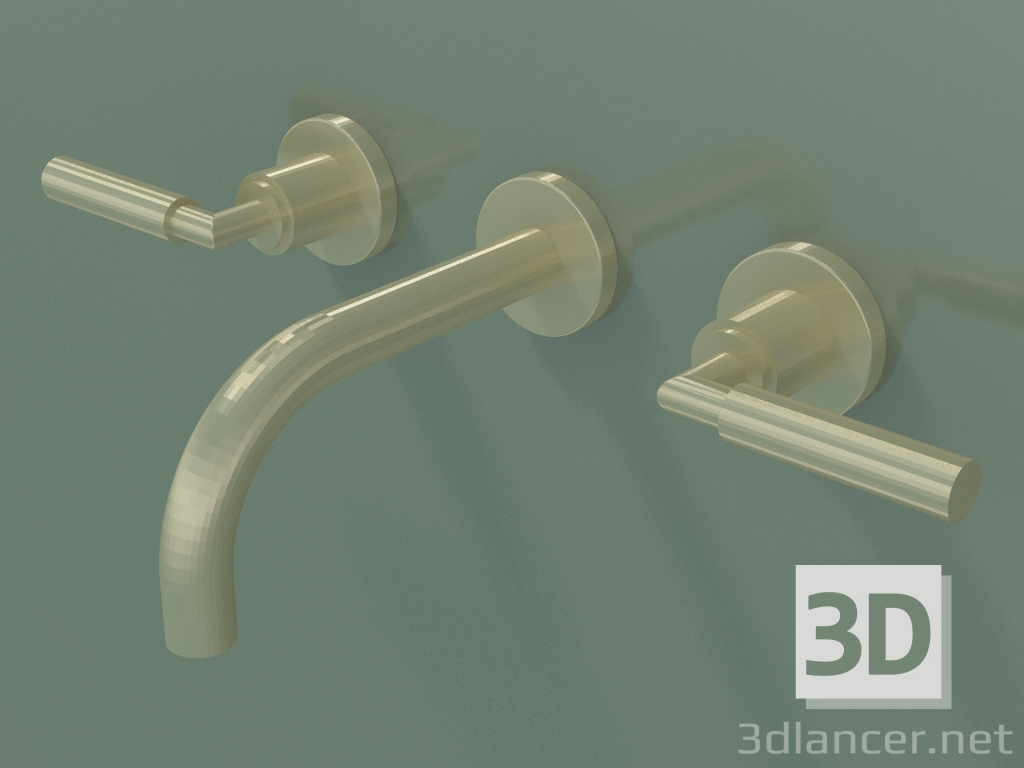 3d model Wall-mounted washbasin mixer without waste set (36 707 882-280010) - preview