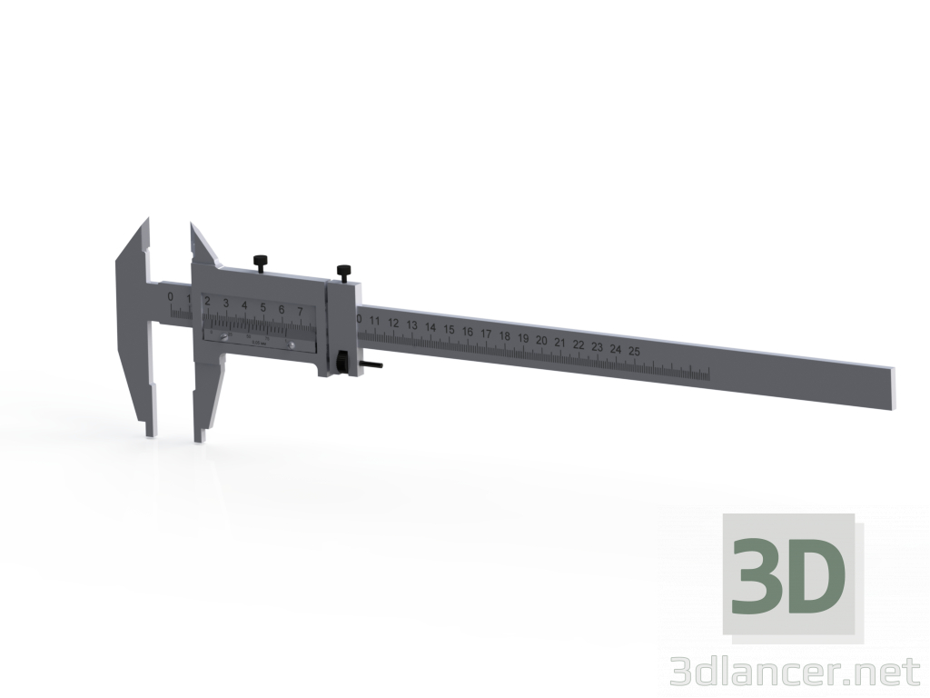 3D Modell Messschieber - Vorschau
